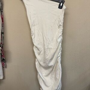 🎉🎉Cream Ruched Dress - Never Worn!